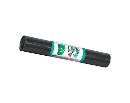 Мешки для мусора 160 л, черные, в рулоне 10 шт., ПВД, 25 мкм, 1100х800 мм, GRIFON, 101-031 в Буденновске